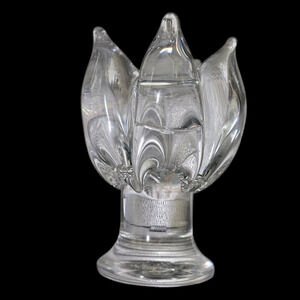 Kosta Boda Tulip Glass Candle Holder Signed Kosta 67391 Sweden